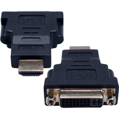 (imagem para) Adapt. Vídeo PC - DVI Fêmea / HDMI Macho