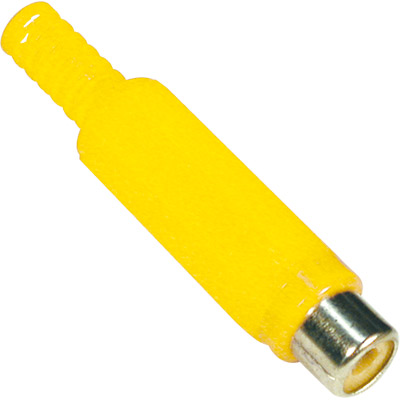 (imagem para) Ficha RCA Fêmea Plastico - Amarela