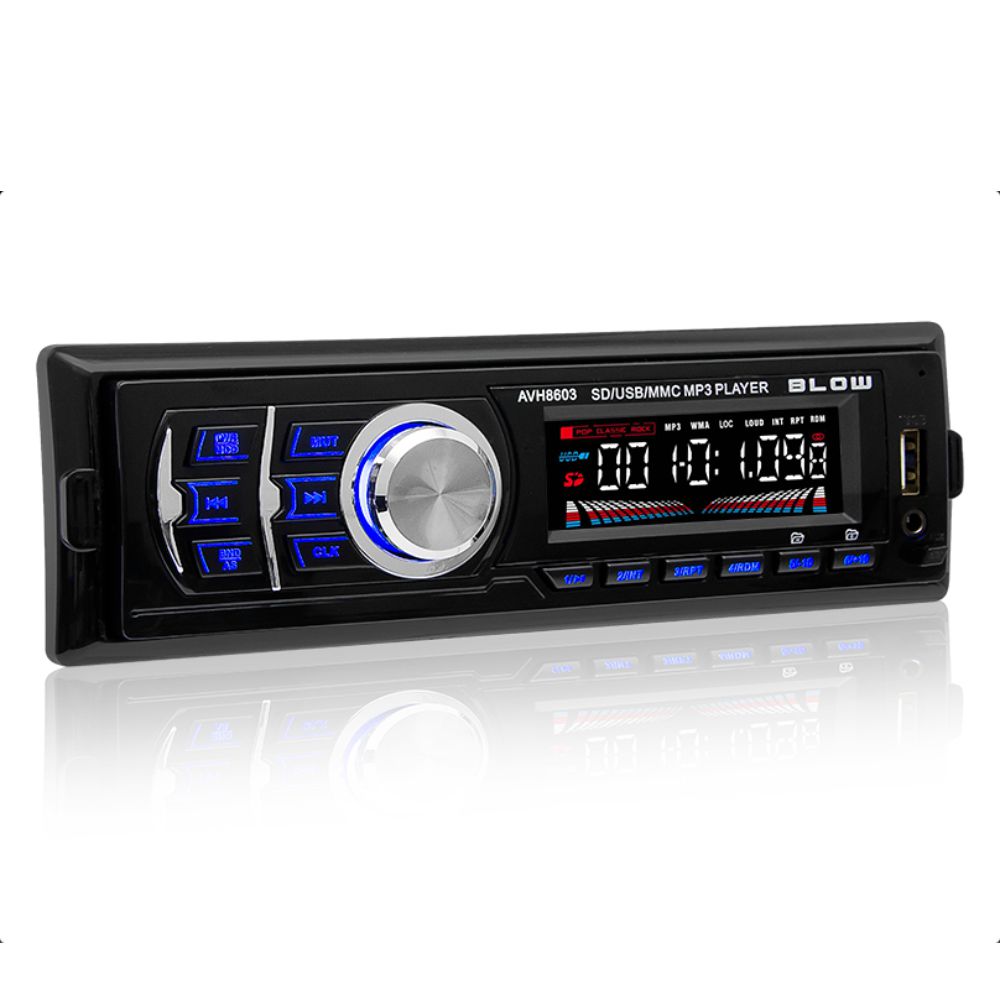(imagem para) AUTO-RÁDIO FM MP3 50WX4 C/ MMC/SD/USB/AUX/RDS