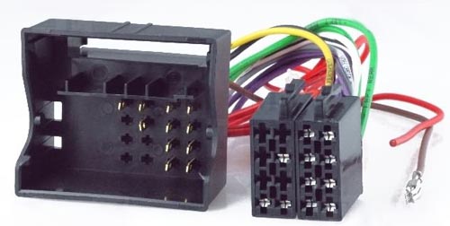 (imagem para) Adaptador para autorádio ISO fêmea -» VW GOLF V/TOURAN/PASSAT/TU