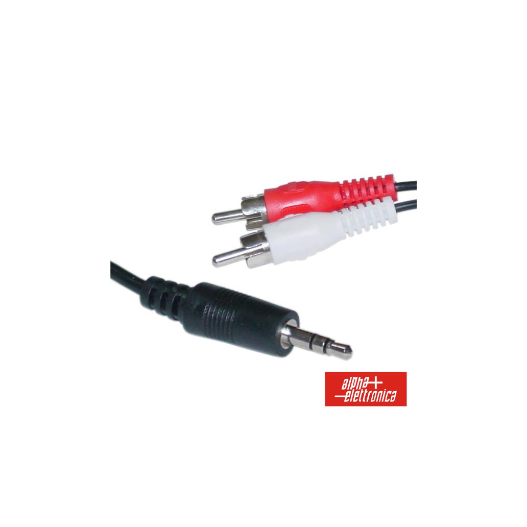 (imagem para) Cabo Jack 3.5mm Macho St / 2-Rca Macho 1.5m