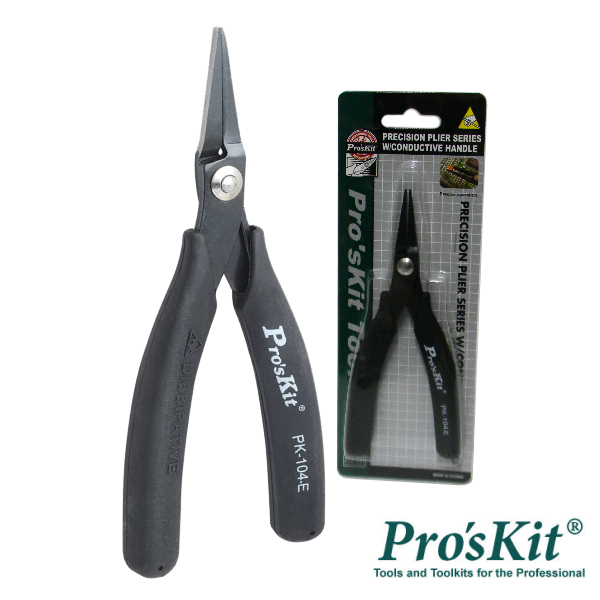 (imagem para) ALICATE DE PONTAS CHATAS C/ PUNHO CONDUTOR 145MM PROSKIT
