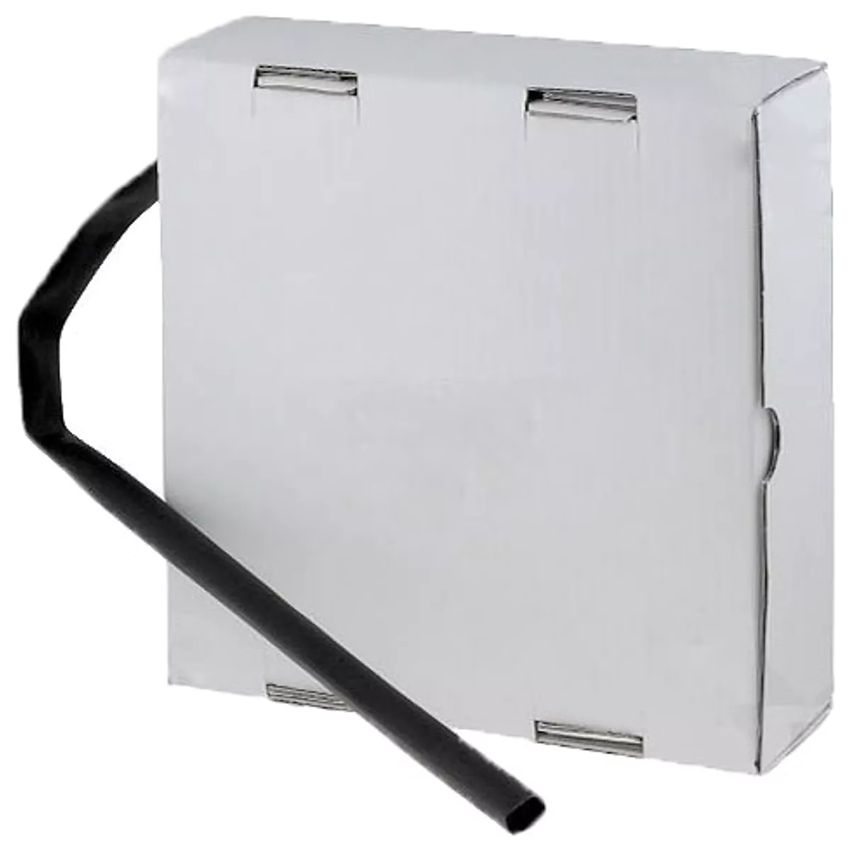 (imagem para) Manga termoretráctil 15m 2:1 Ø12.7>6.35mm preta - caixa