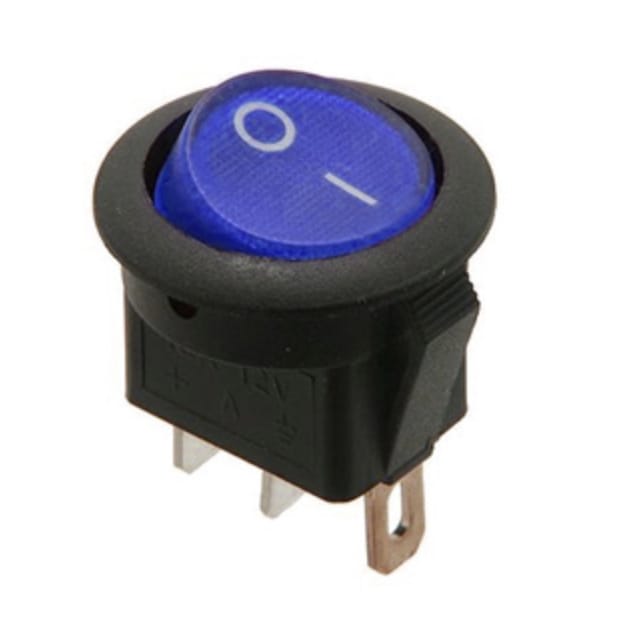 (imagem para) Interruptor Basculante 1 Circuito 16A 12V Azul Luminoso