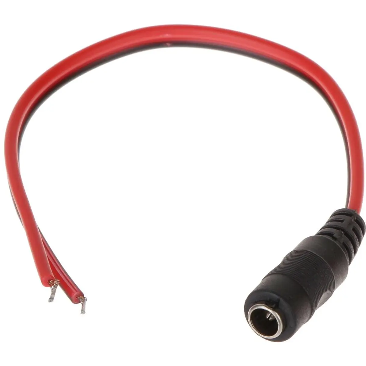 (imagem para) Cabo c/ ficha DC macho ø5.5x2.1mm - 20cm