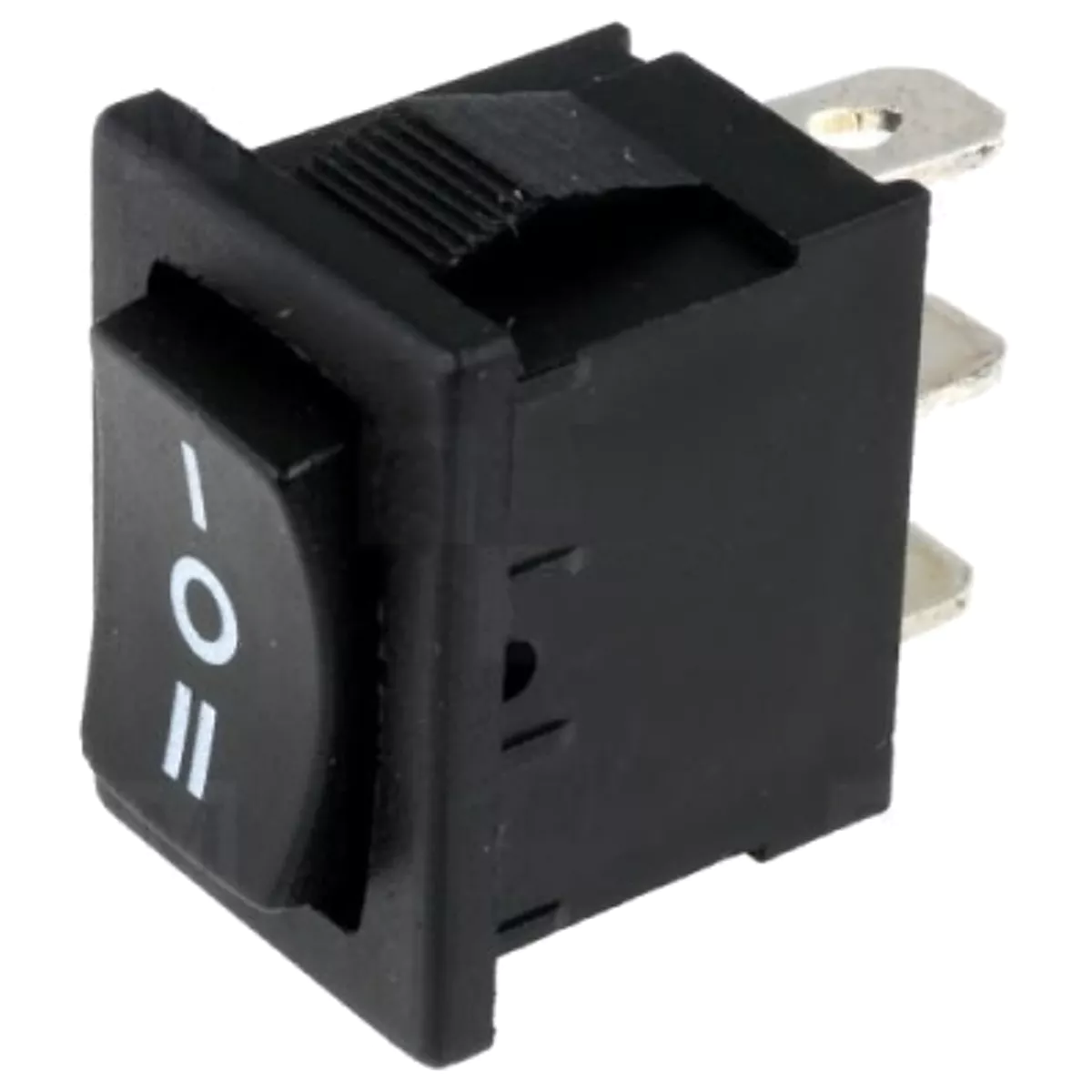 (imagem para) Interruptor basculante unipolar preto ON-OFF-ON (I/0/II) SP3T 250V 6A