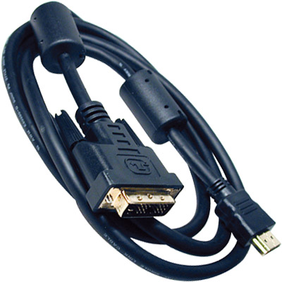 (imagem para) Cabo HDMI Macho - DVI Macho 19 pinos c/ filtro - 1,5mt
