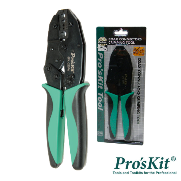 (imagem para) ALICATE DE CRAVAR FICHAS COAXIAIS RG PROSKIT