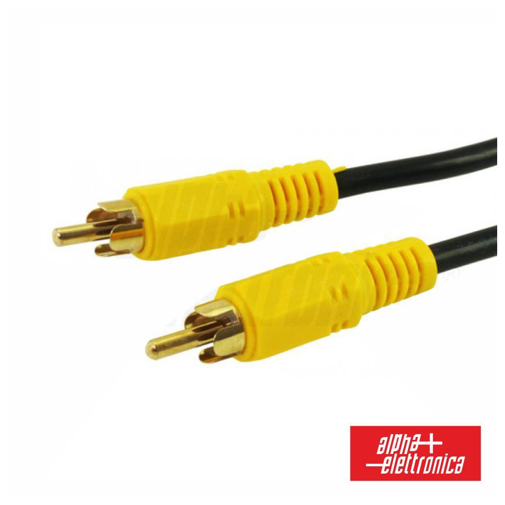 (imagem para) Cabo RCA Vídeo Macho / RCA Vídeo Macho Dourado 5m ALPHA