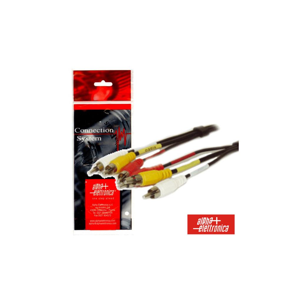 (imagem para) Cabo 3rca Macho / 3rca Macho 1.5m Polybag