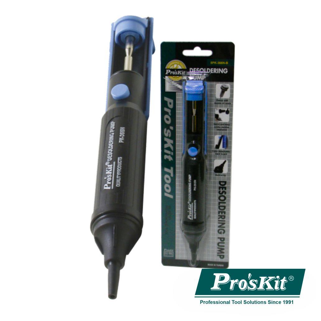 (imagem para) BOMBA DESSOLDADORA PROFISSIONAL ABS PRETA PROSKIT
