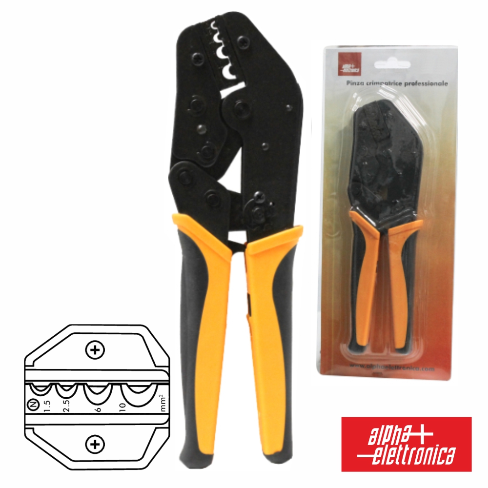(imagem para) ALICATE DE CRAVAR TERMINAIS NÃO ISOLADOS 220MM