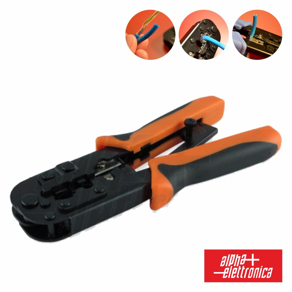 (imagem para) ALICATE DE CRAVAR 6P4C/6P6C/8P8C/RJ11/RJ12/RJ45