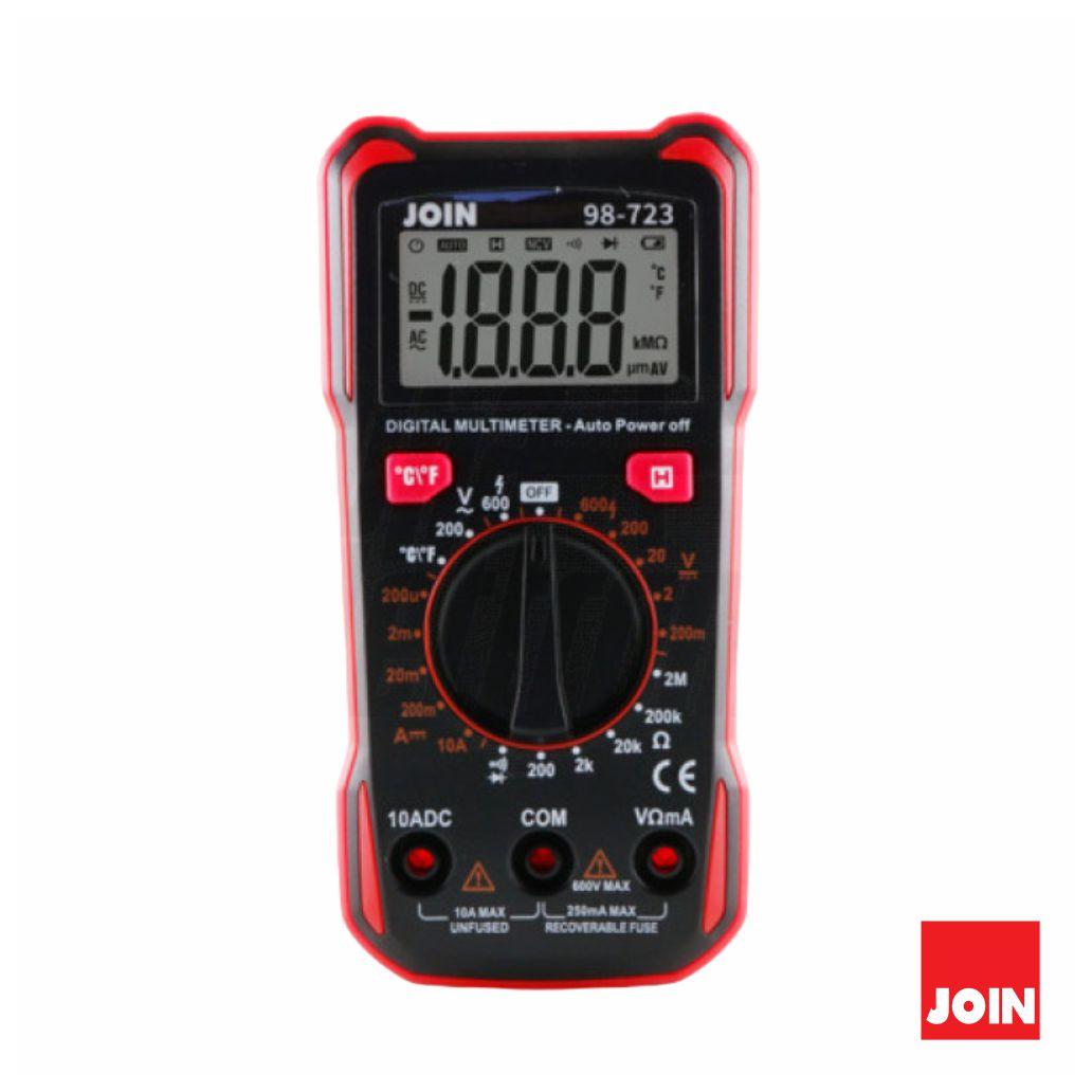 (imagem para) Multímetro Digital CAT III 600V 10A 2MOhm JOIN