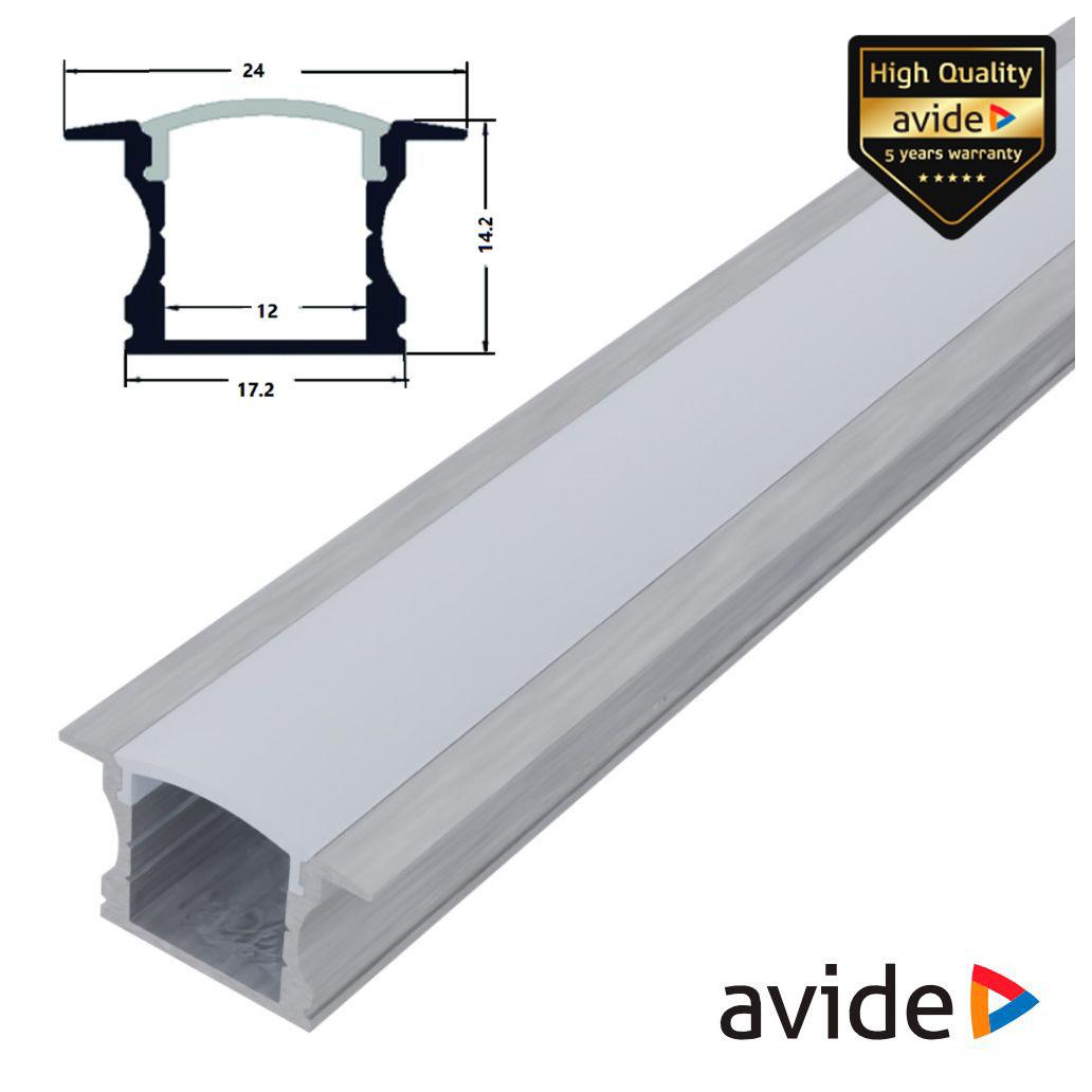 (imagem para) Perfil De Alumínio C/ Abas P/ Fita LED 1m AVIDE