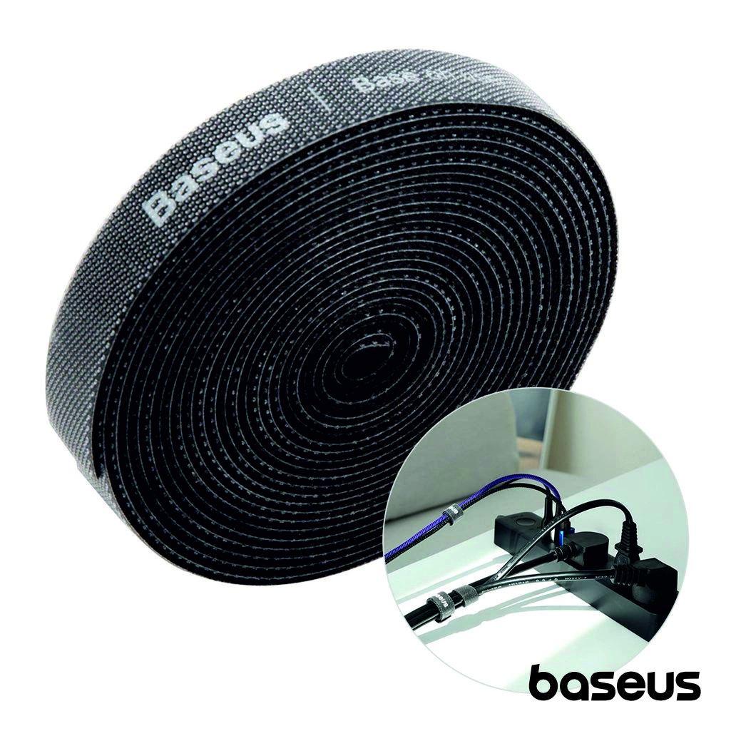 (imagem para) Velcro P/ Organização de Cabos 3m Preto Rainbow BASEUS