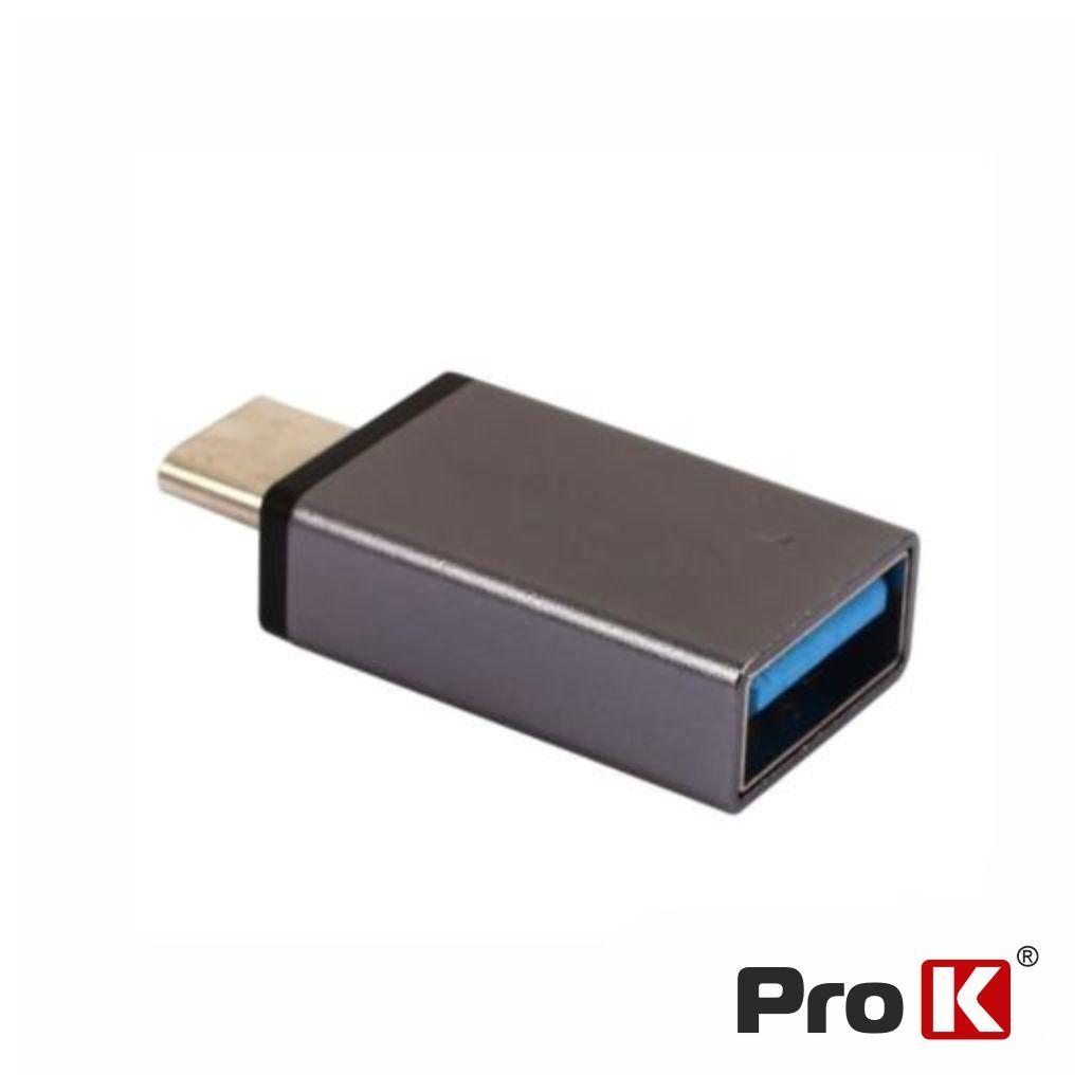 (imagem para) Adaptador Micro USB-B Macho / USB-A 3.0 Fêmea PROK