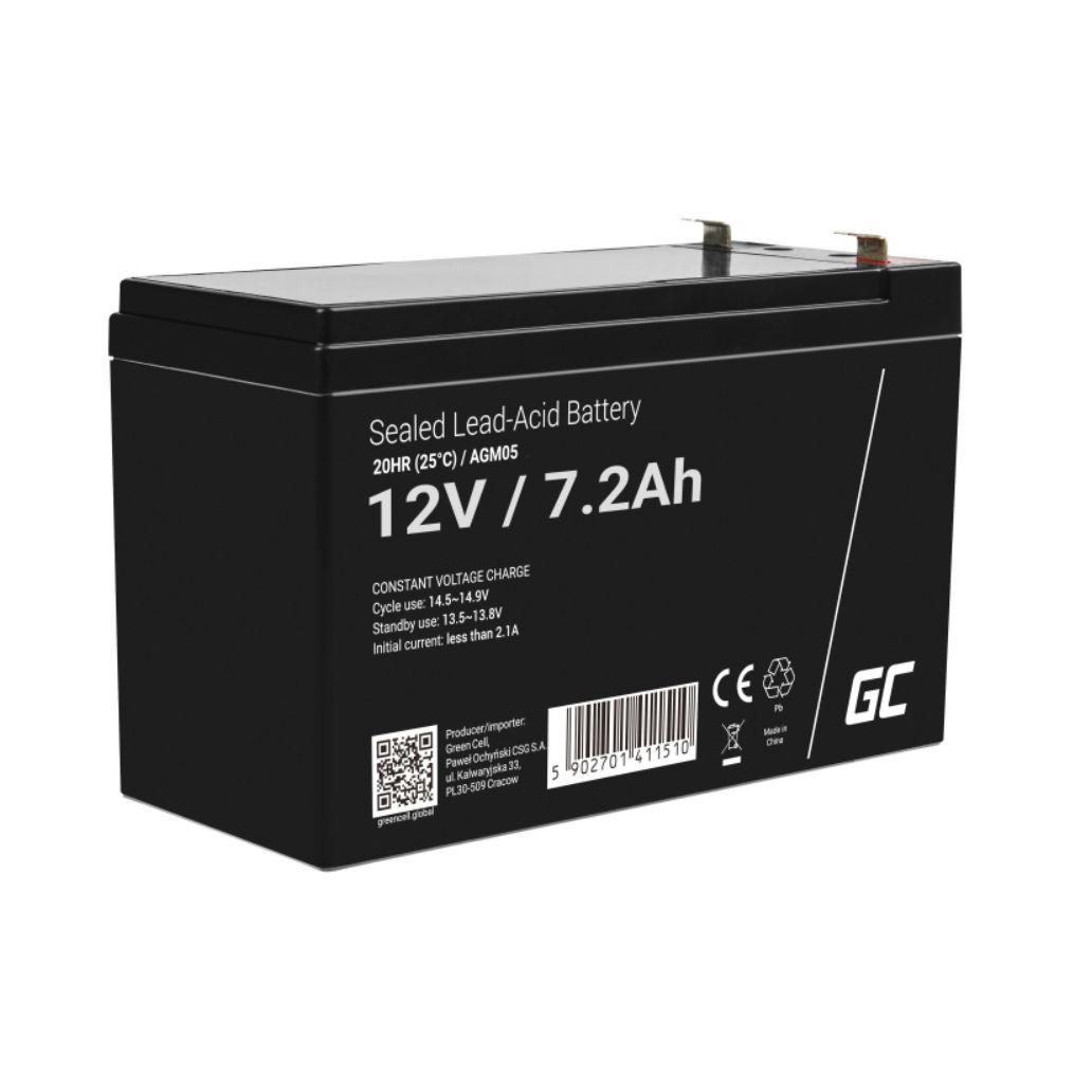 (imagem para) Bateria Chumbo Gel AGM 12V 7.2A GREEN CELL