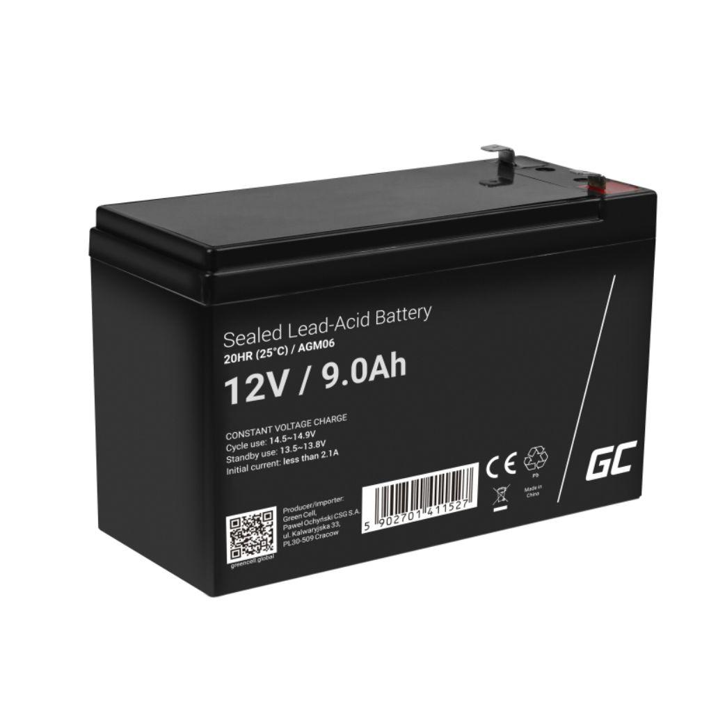 (imagem para) Bateria Chumbo Gel AGM 12V 9A GREEN CELL (151X65X95)
