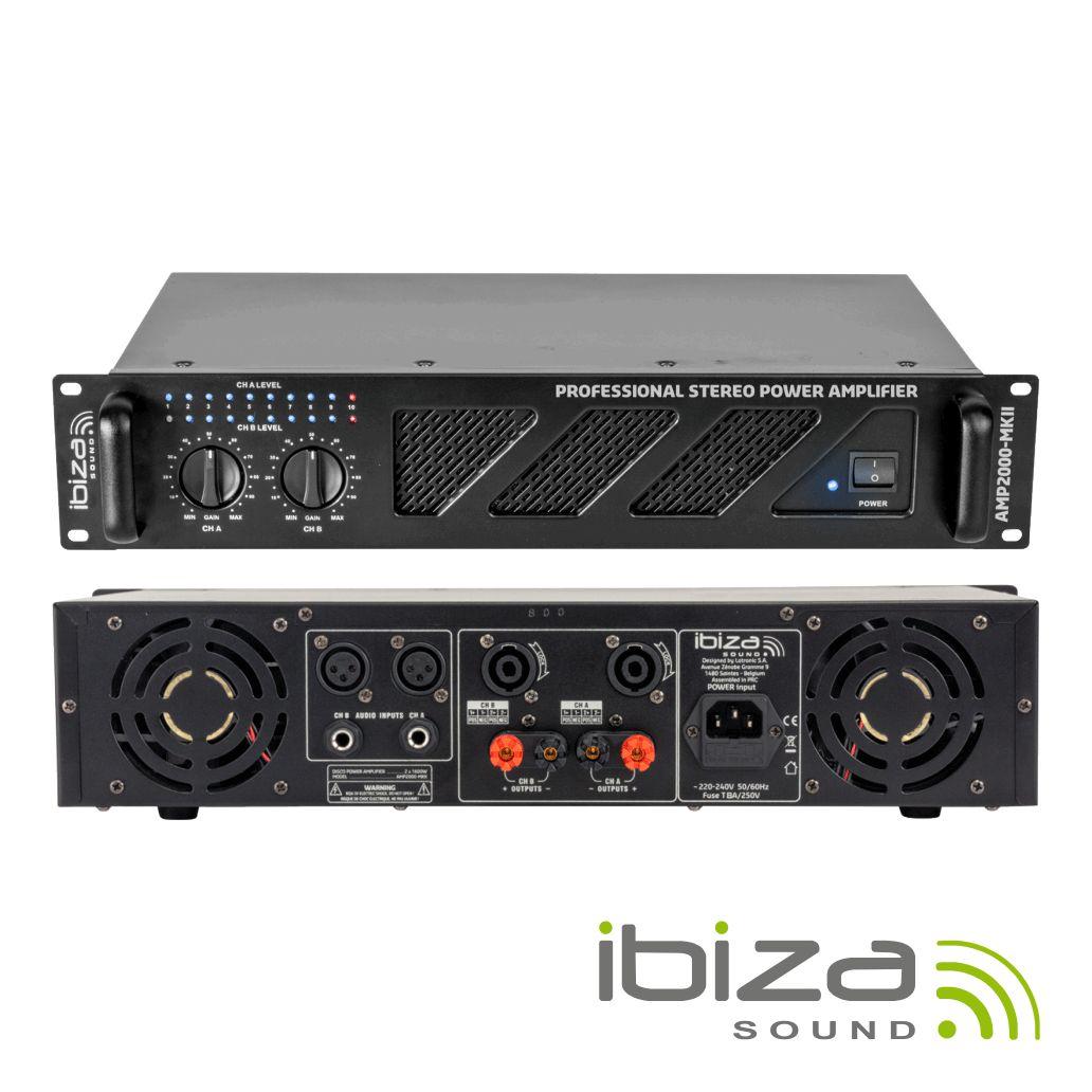 (imagem para) Amplificador Áudio 19" 2x1500W IBIZA