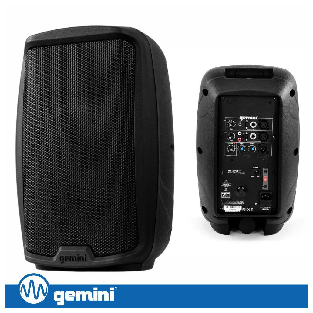 (imagem para) Coluna Amplificada 8" 500W GEMINI
