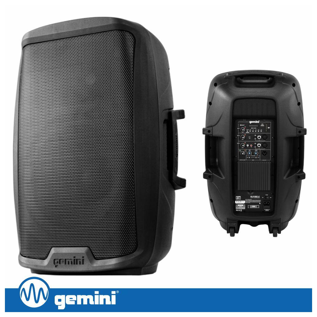 (imagem para) Coluna Amplificada 15" 2000W USB/SD/AUX/BT/TWS GEMINI