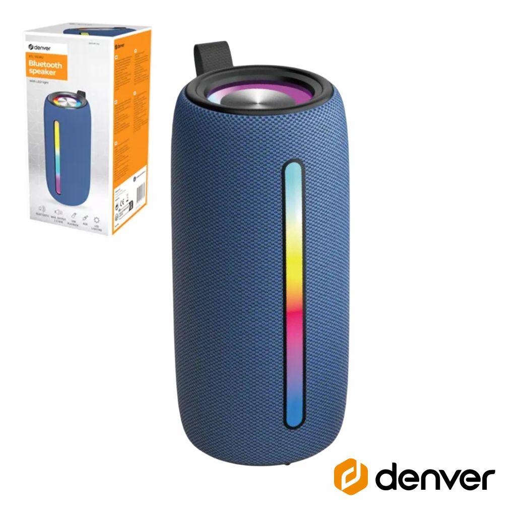 (imagem para) Coluna Bluetooth Portátil RGB TWS/BAT/SD/MP3/USB DENVER