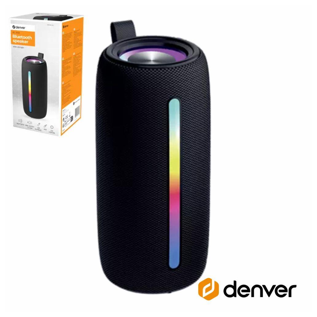 (imagem para) Coluna Bluetooth Portátil RGB TWS/BAT/SD/MP3/USB DENVER
