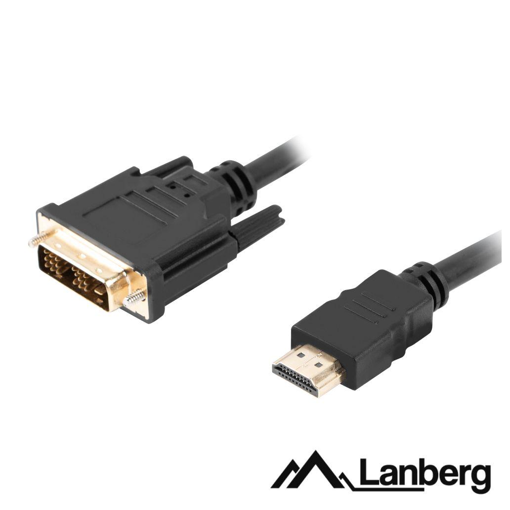 (imagem para) Cabo HDMI Macho / DVI-D Single Link Macho 1.8m LANBERG