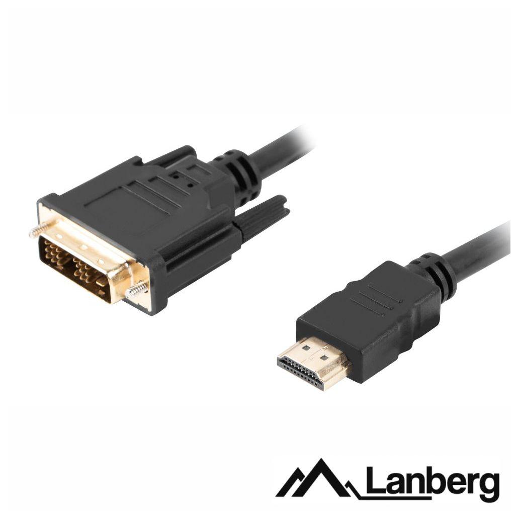 (imagem para) Cabo HDMI Macho / DVI-D Single Link Macho 3m LANBERG