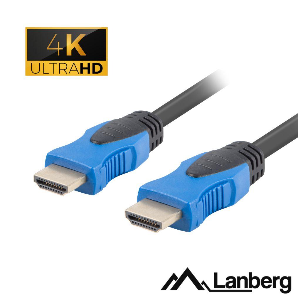 (imagem para) Cabo HDMI Dourado Macho / Macho 2.0 4K 3m LANBERG