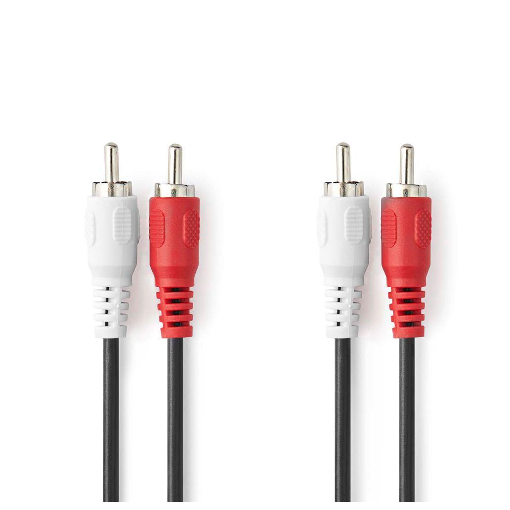 (imagem para) Cabo 2-RCA Macho / 2-RCA Macho 3M