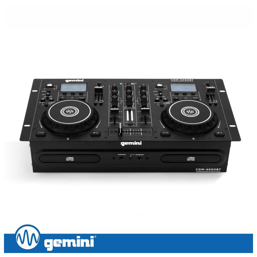 Controlador DJ 2 Canais C/ Leitor CD/Bluetooth/USB GEMINI (imagem para) Controlador DJ 2 Canais C/ Leitor CD/Bluetooth/USB GEMINI