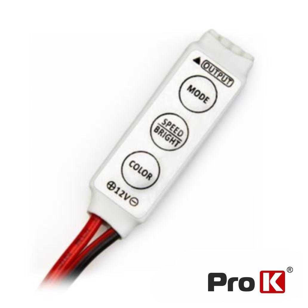 (imagem para) Controlador P/ Fita LEDS RGB 12V PROK