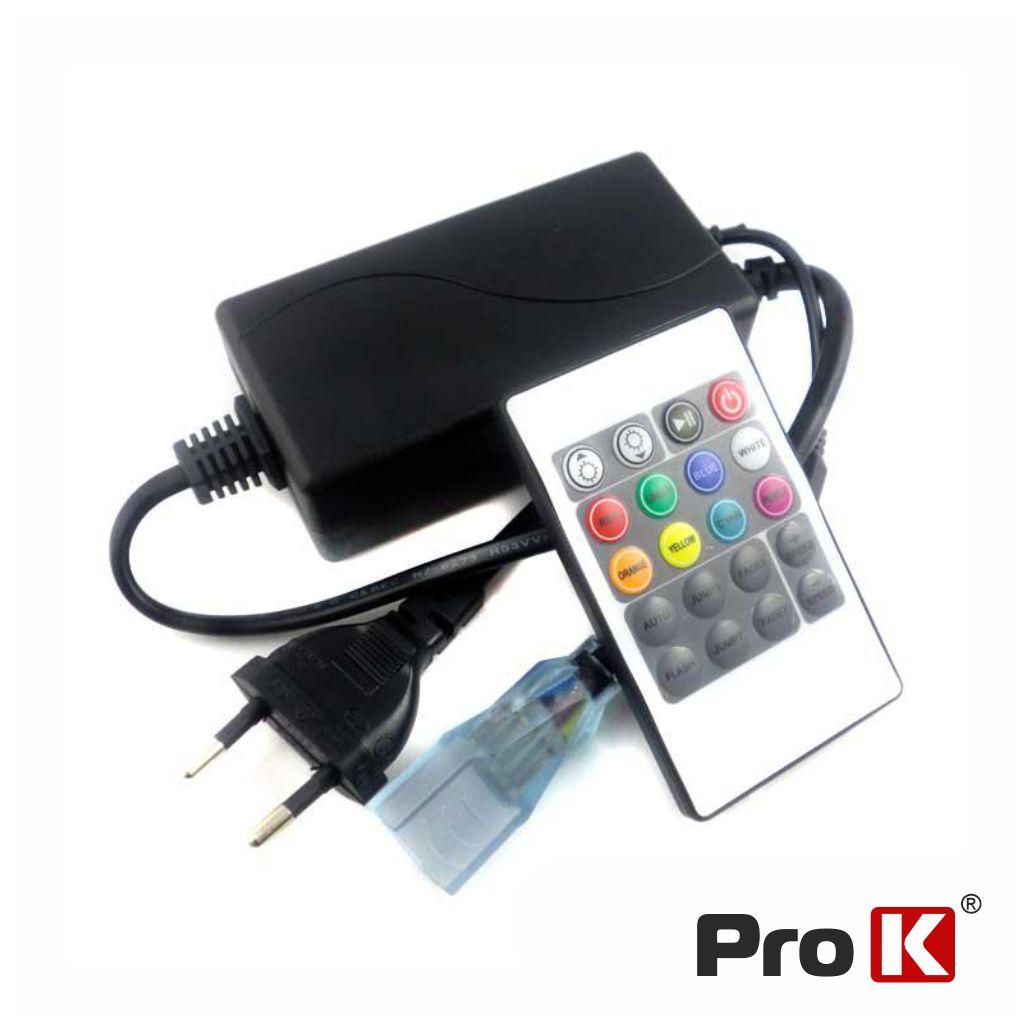 (imagem para) Controlador P/ Fita LEDS RGB 220v C/ Comando PROK