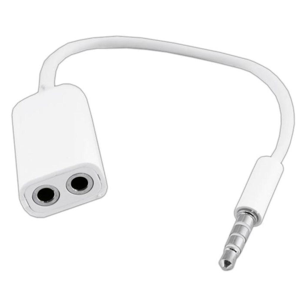 (imagem para) Cabo Adaptador Jack 3.5mm Macho 4P / 2 Jack 3.5mm Fêmea
