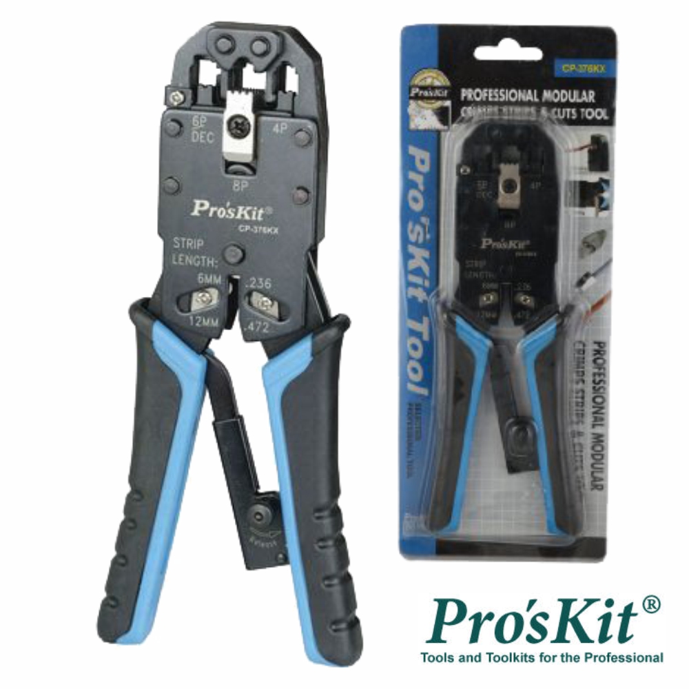 (imagem para) ALICATE DE CRAVAR RJ45/RJ11/RJ12/RJ22 PROSKIT