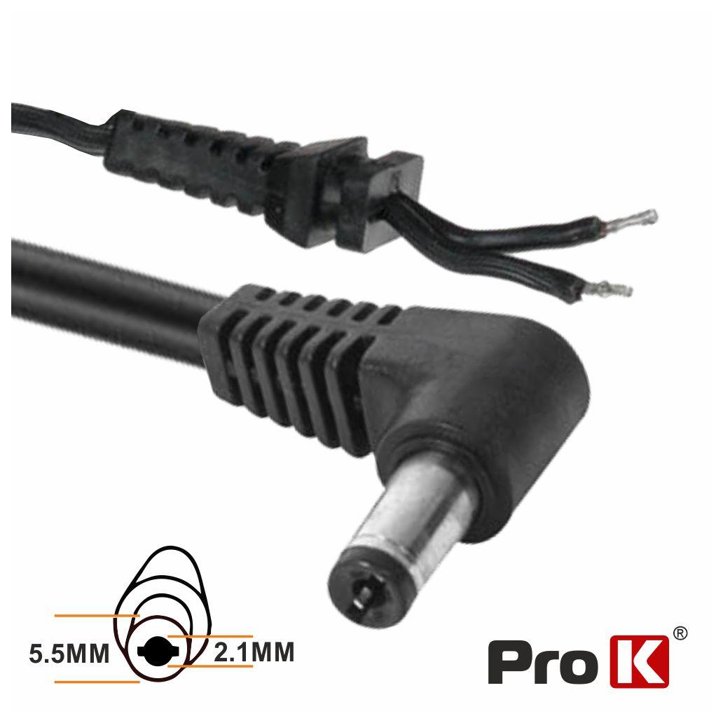 (imagem para) Cabo Alimentação DC 1 Macho 1.2m 90º PROK