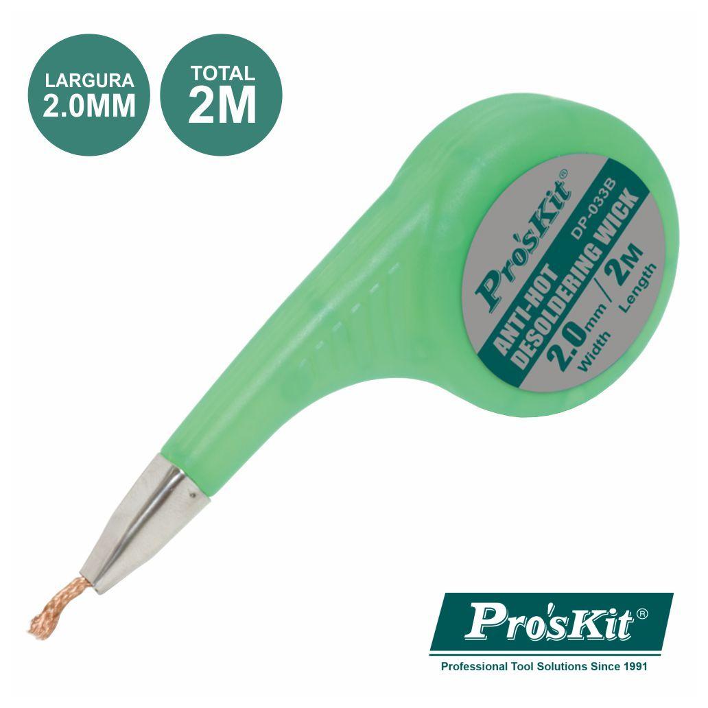(imagem para) MALHA DESSOLDADORA 2MM 2M PROSKIT