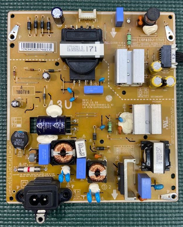(imagem para) Fonte Alimentação TV LG - EAX67209001(1.5)