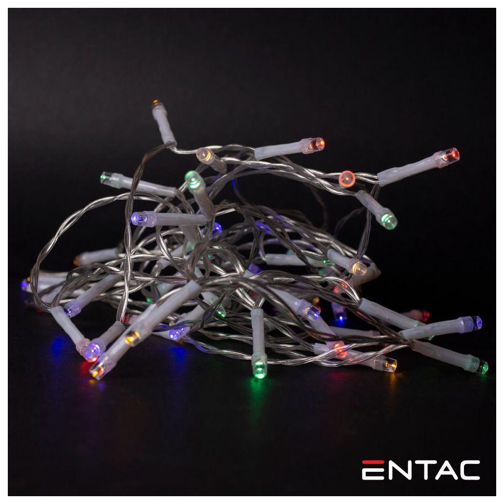 (imagem para) Luzes de Natal 10 LED Multicor a pilhas 1m ENTAC