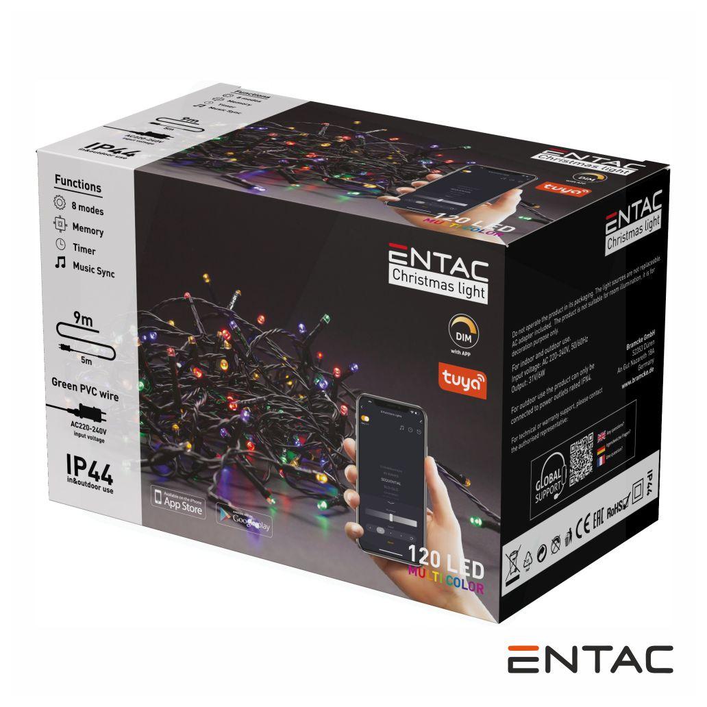 (imagem para) Luzes de Natal 120 LED Multicor APP TUYA 220V 9m