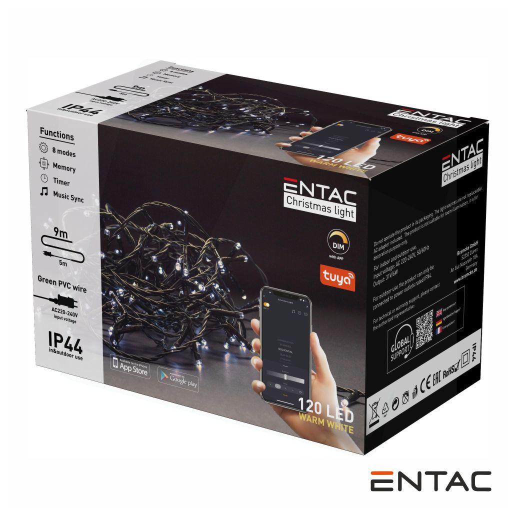 (imagem para) Luzes de Natal 120 LED 3000K APP TUYA 220V 9m