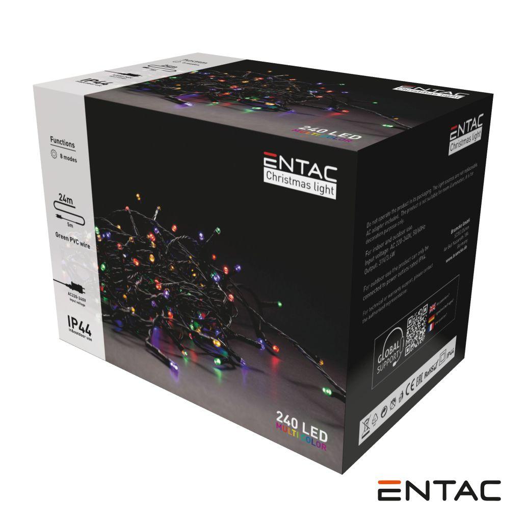 (imagem para) Luzes de Natal 240 LED Multicor 24m ENTAC