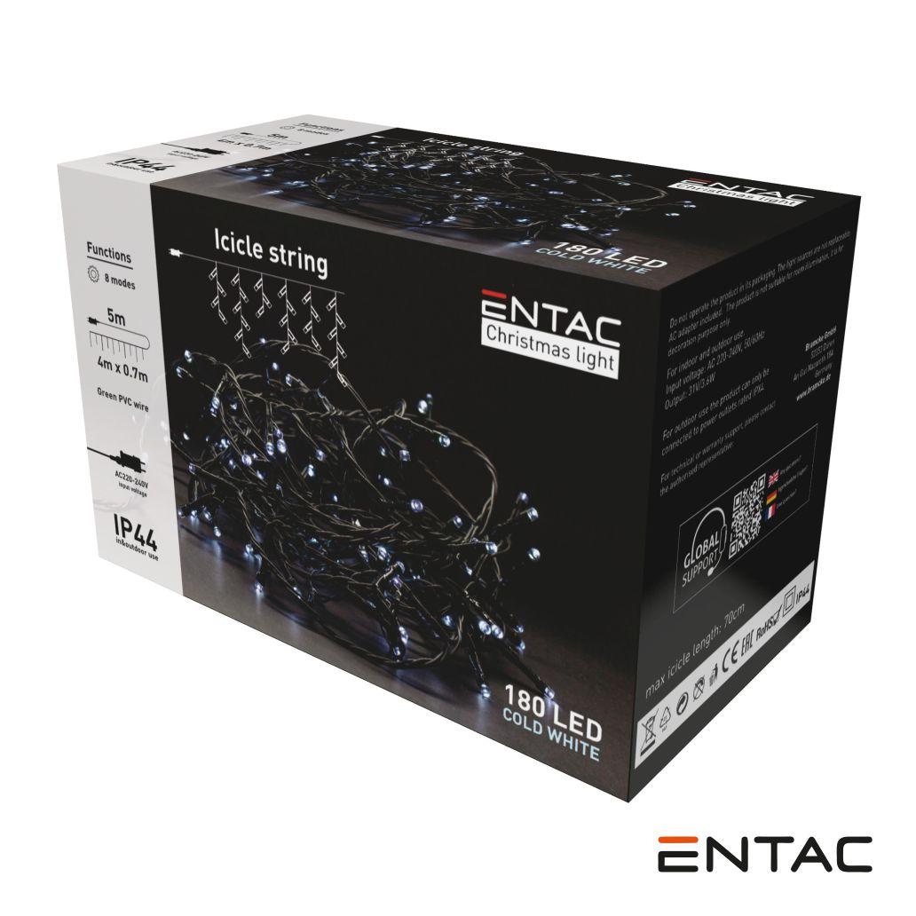 (imagem para) Luzes de Natal 180 LED 6400K Cortina 4m ENTAC