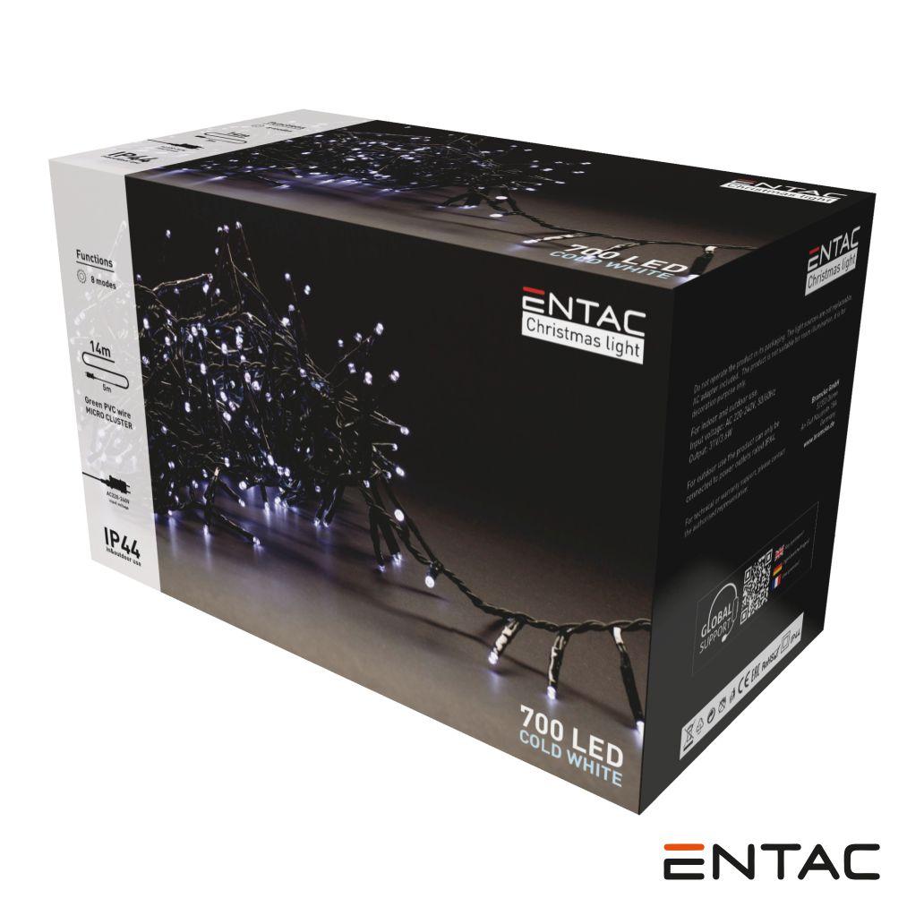 (imagem para) Luzes de Natal 700 Mini LED 5mm 6400K 14m ENTAC