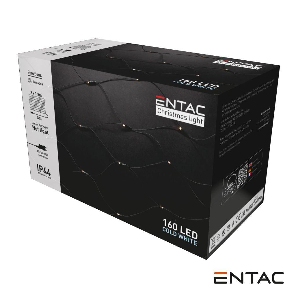 (imagem para) Luzes de Natal 160 LED 6400K Rede 220V 2x1.5m ENTAC