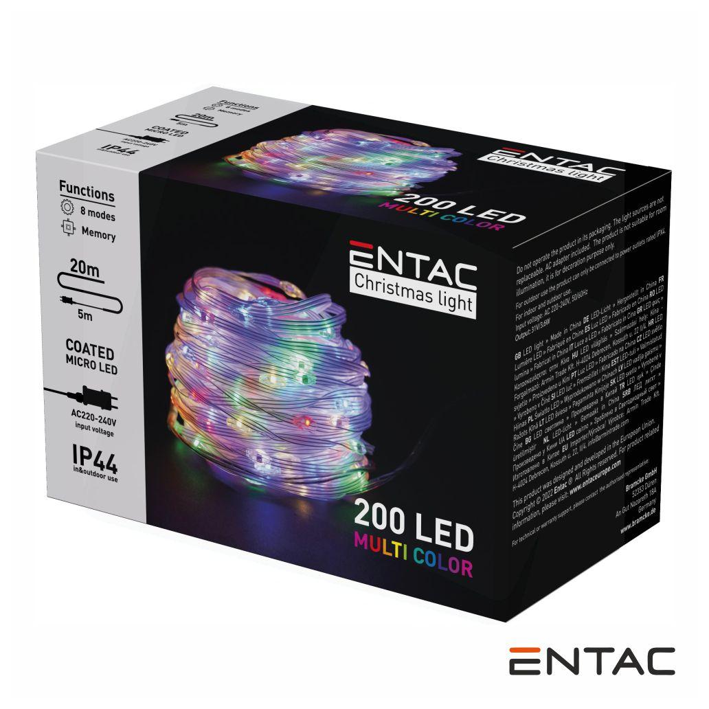 (imagem para) Luzes de Natal 200 Micro LED 3mm Multicor 220V 20m