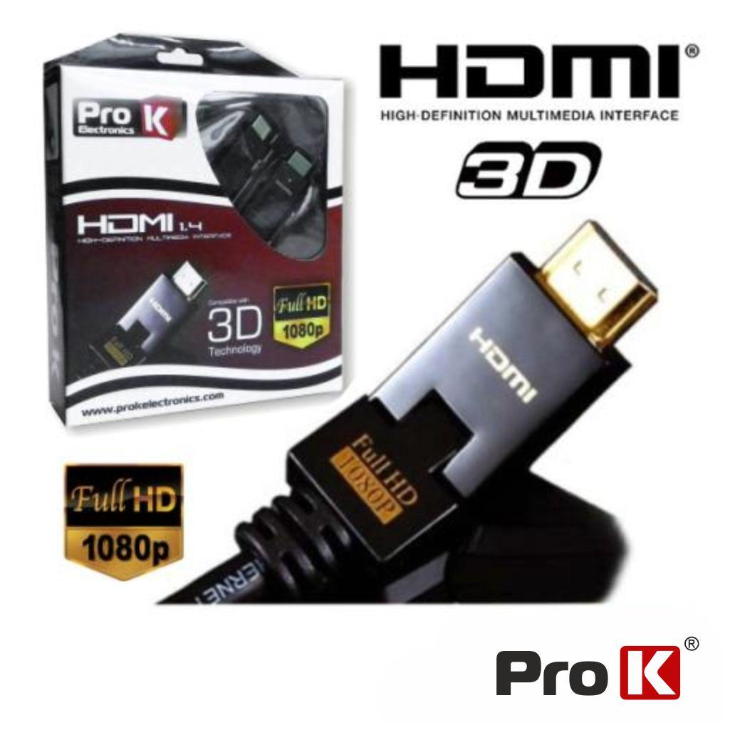 (imagem para) Cabo Pro HDMI 1.4 Digital Nylon Filtro 5m PROK