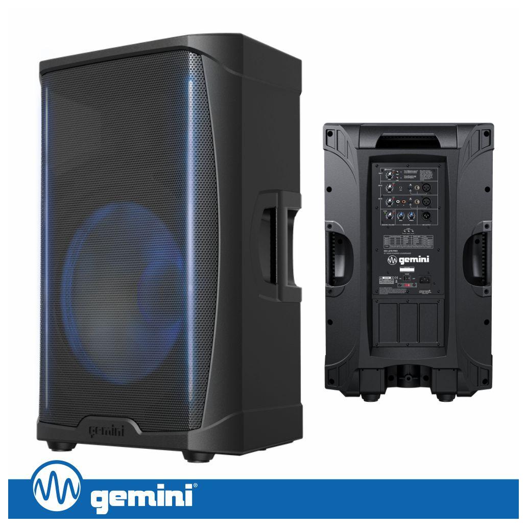(imagem para) Coluna Amplificada 15" 1200W AUX/BT/TWS GEMINI